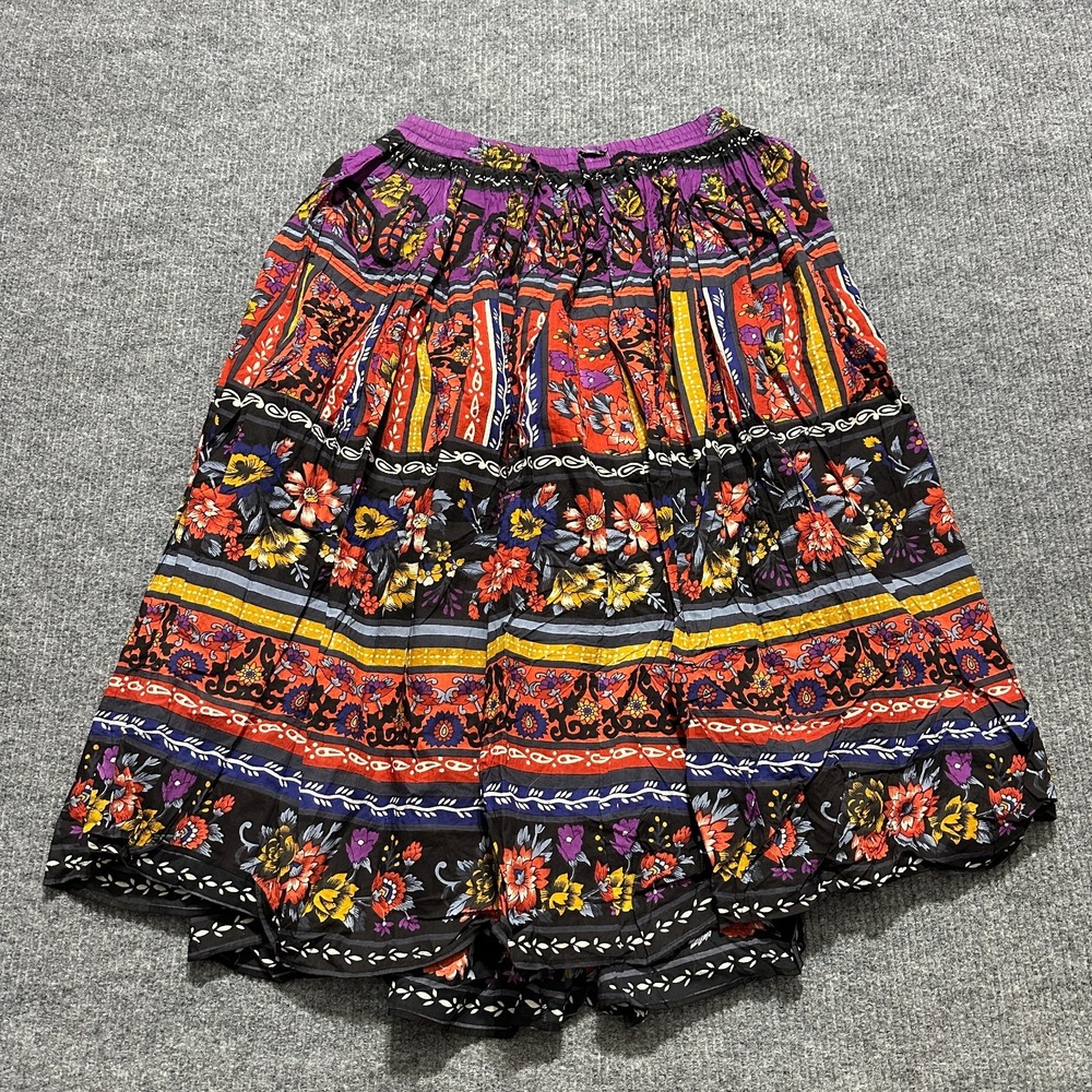 Phool Womens Boho‎ Maxi Skirt Size Small Colorful Cotton Festival Hippie